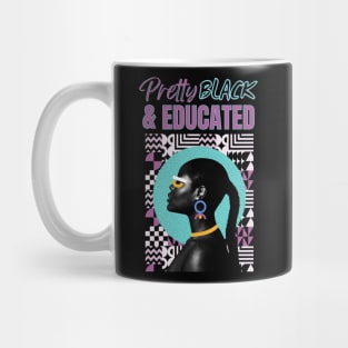 Pretty Black And Educated Retro African Empress Mug